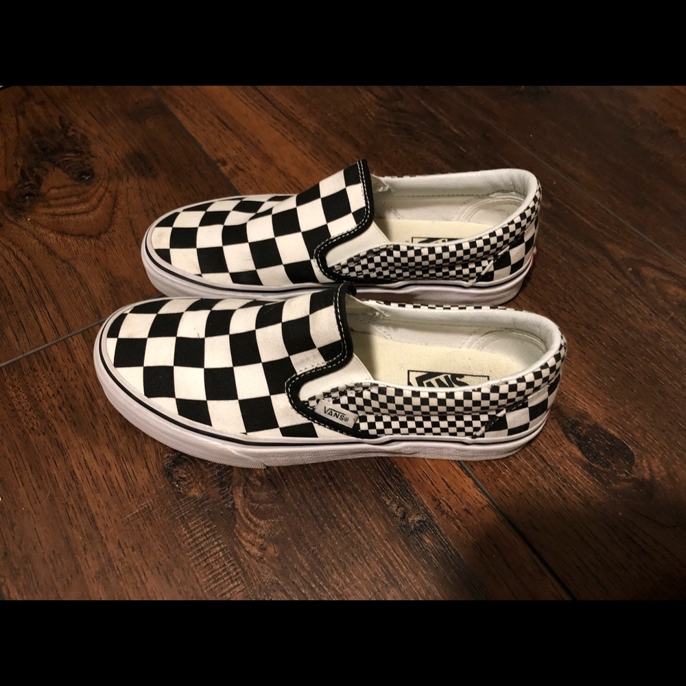Checkered vans sz 8.5